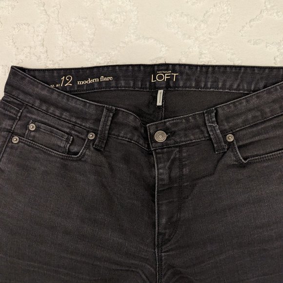 Loft Flared Black Jeans - Picture 2 of 3